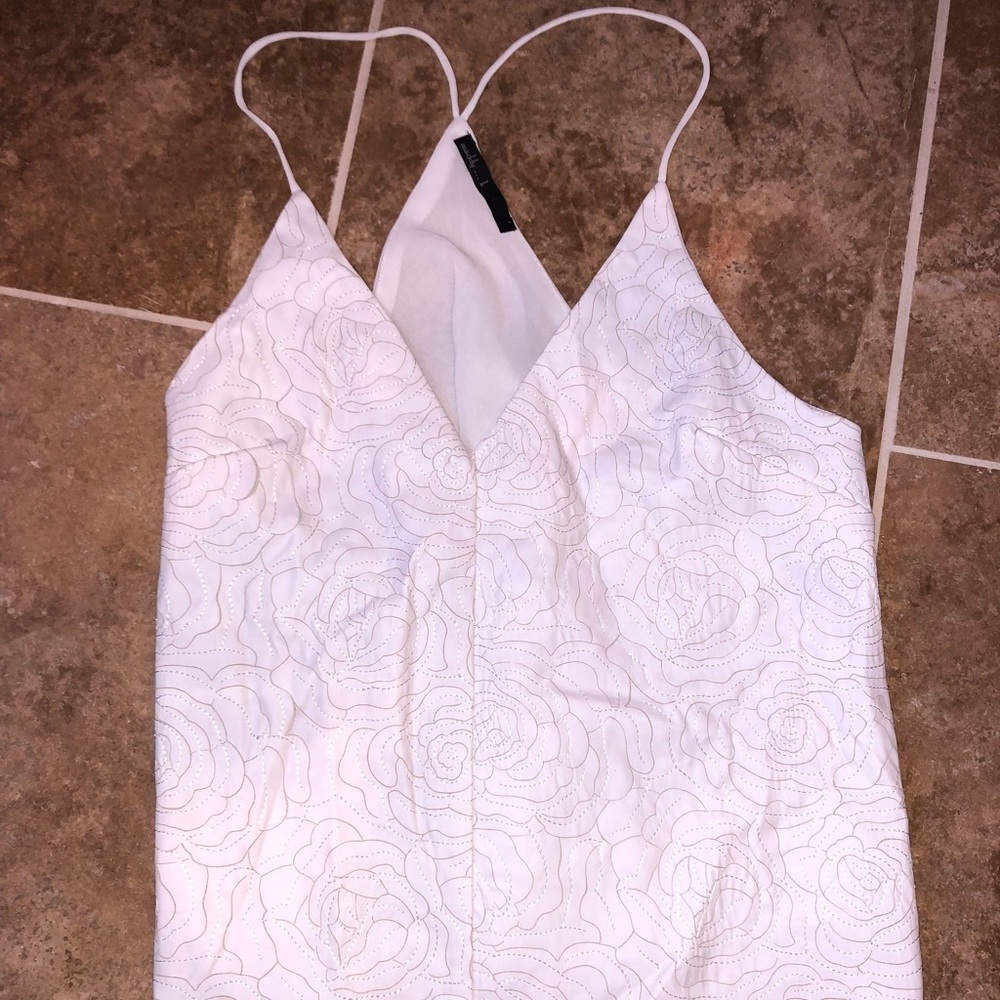 Floral Embroidered Lace Tank